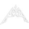 Ekena Millwork Pitch Amber Architectural Grade PVC Gable Pediment, 60"W x 30"H x 1"P (12/12) GPP060X030X100AMB - alternate 1